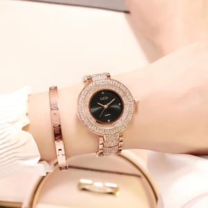 Montre pour femme exquise, bracelet en acier serti de diamants, montre vintage décontractée pour femme - Product Image 4