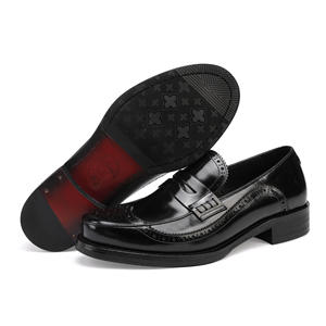 Zapatos Oxford de Cuero Genuino Cuadrados para Hombre, Hechos a Medida de Alta Gama, Modernos, Antideslizantes, Desodorantes, Adecuados para Uso Casual - Product Image 2