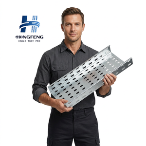 Canaux de câblage perforés certifiés SGS en acier galvanisé, testés en simulation de pluie salée plus de 500 heures - Product Image 1