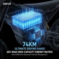 Moto tout-terrain électrique 60V 4000W haute puissance avec suspension intégrale et frein hydraulique pour adultes et jeunes