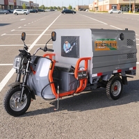 Véhicule de nettoyage à eau froide haute pression électrique à trois roues avec pompe de 4000W à énergie nouvelle