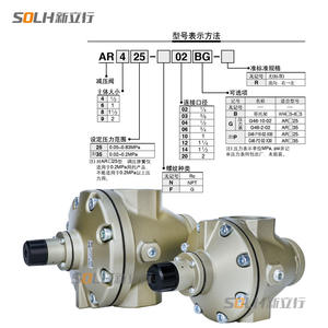 Válvula Reductora de Presión de Aire Comprimido DN40 de Gran Flujo, Válvula Reguladora de Presión Neumática DN50 AR925-20 para Control de Gas - Product Image 2