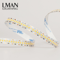 Bande LED basse tension 12V DC 24V SMD2835 240 LED/m, ruban LED haute densité, dimmable, étanche IP67, pour extérieur et aménagement paysager