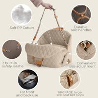 Sac de transport personnalisé pour animaux de compagnie, multi-usages, matelassé, pour chiens et chats, sac de voyage portable avec design de nid pour siège auto