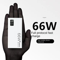 Batterie externe portable ultra-fine WM 20000mAh, grande capacité, charge super rapide, type-C, écran LED, utilisation en extérieur