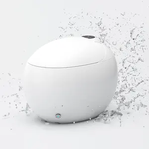 आधुनिक इलेक्ट्रिक tankless ऑटो सफाई एक टुकड़ा स्मार्ट closestool अंडा आकार डब्ल्यूसी बुद्धिमान शौचालय