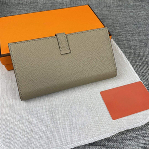 กระเป๋าใส่บัตรหนัง PU ขนาดใหญ่ทันสมัย ป้องกัน RFID พร้อมซิป  กระเป๋าสตางค์แบบพับสองตอนสำหรับผู้หญิง บุด้วยโพลีเอสเตอร์ - Product Image 5