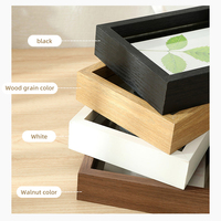 Cadres photo en bois peints à la main, écologiques et créatifs, pour spécimens en verre double face, fleurs séchées, formats 5x7, 6x8 pouces et A4, vente en gros