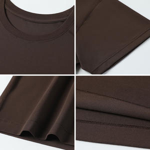 เสื้อยืดฟิตเนสแขนสั้นโยคะสำหรับผู้หญิงสีพื้นพื้นแบบผ่าข้าง - Product Image 4