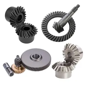 Manufacturer plastic spur steel gear cnc gear hobbing machine spiral bevel gear crown wheel and pinion gearbox spare part