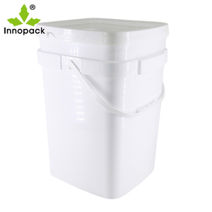8.5 Gallon Food Packaging square <b>Bucket</b> <b>with</b> <b>Lid</b> for Shampoo Laundry Detergent - Product Image 3