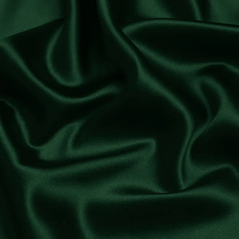 100% Seide Stoff 40mm Seide Satin Charme use 45 "Breite dunkelgrüne Farbe für Seiden hemden, Kleid
