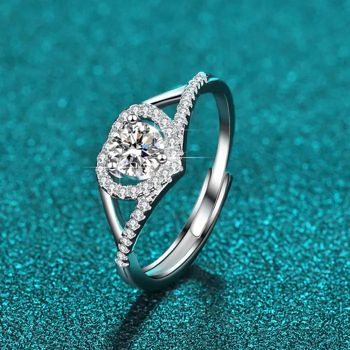 Fine Jewelry Women's Rings Classic Fashion Vintage Wedding Moissanite Diamond Engagement Promise Rings for Women