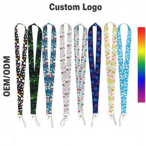 Funny Medical Theme Cartoon Soft <b>Polyester</b> Nurse <b>Lanyard</b> Keychain Neck Strap for Healthcare Workers ID Badge - Product Image 1