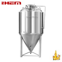 Cuve de fermentation unique 1000L Cuve de fermentation de brassage en cuivre 1500 Capacité de l'industrie Récipient à pression 300L pour la production de bière