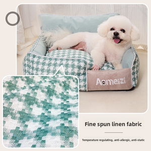 Hondenbed voor alle seizoenen, winterwarm, afneembaar & wasbaar, voor kleine rassen zoals Corgis - Product Image 1