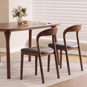 Ghế ăn gỗ rắn hiện đại với Ghế ăn có thể xếp chồng lên nhau công nghệ vải không thấm nước và chống vết bẩn cho phòng ăn khách sạn - Product Image 3