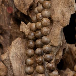 Bracelet de 108 perles en bois d'agar naturel 8 mm, qualité 3, perles de prière en oud, bijoux de méditation - Product Image 3