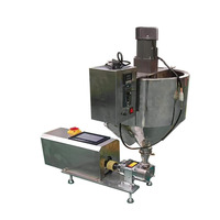 Pompe à rotor semi-automatique beurre d'arachide ketchup peinture au miel pigment crème chauffage trémie machine de remplissage
