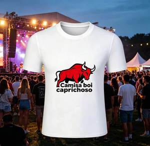 Camiseta Personalizada Barata con el Logotipo del Festival de Parintins, Camisa Boi Caprichoso, Camiseta Informal de Manga Corta - Product Image 4