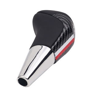 Pommeau de levier de vitesse en fibre de carbone, filetage 8 mm, noir, ergonomique, pour Toyota - Product Image 2