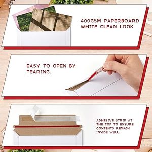 Enveloppes rigides plates personnalisées 9x11.5 avec joint auto-adhésif enveloppe en carton brun enveloppes en vrac pour les photos d'expédition - Product Image 5