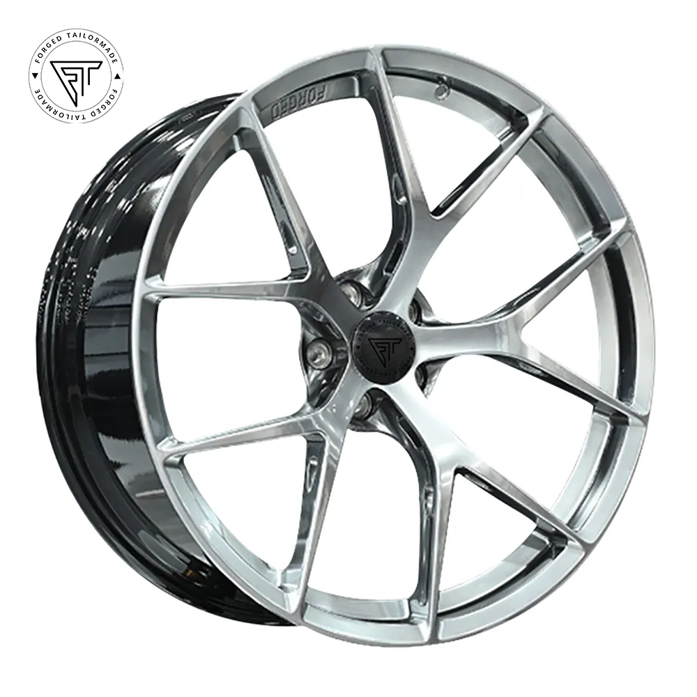 High Performance FI-R Forged Car Rims Silver Forged aluminum 1-piece wheel 5x112 5X120 5x130 19 20 21 Inch