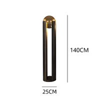Lampe de sol moderne en métal noir MengBo avec abat-jour en métal, éclairage LED 3000K à intensité variable, 110V-240V, certifiée VDE, garantie de 2 ans