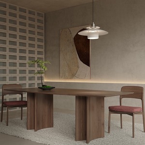 Mesa de Comedor Rectangular Plegable Minimalista Italiana Finnavia con Tapa de Mármol y Acabado en Nogal Negro <span class=keywords><strong>Alan</strong></span> - Product Image 5