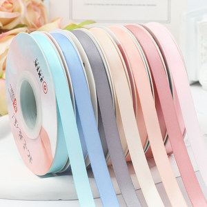Nine Clouds Double Faced Satin Ribbon 1cm Polyester Gift Packaging Hair Accessory Bow Solid Color Stylish Simple - Product Image 2