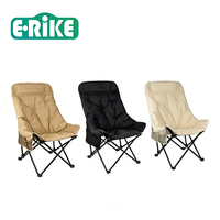 Chaise de camping pliable portable E-RIKE en gros, dossier en Oxford épaissi, chaise de camping pliable ultralégère personnalisée pour adultes