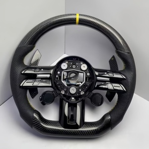 Volant en fibre de carbone personnalisé de haute qualité pour AMG W223 W213 W206 W205 W204 G63 A45 E63 G65 X290 - Product Image 3
