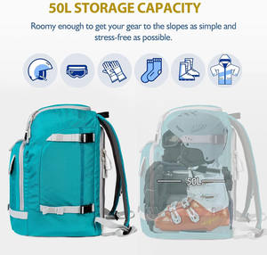 Muestra Gratuita, Mochila Profesional para Deportes de Invierno al Aire Libre, Impermeable, para Equipo de Snowboard y Esquí, Bolsa de Almacenamiento para Casco y Botas - Product Image 2