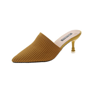 Nuevas Sandalias de Tacón Fino con Punta Abierta y Diseño Tejido para Mujer - Product Image 5