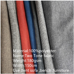 Nhà Máy 100% Polyester Sofa Ghế Hộ Gia Đình Vải Sử Dụng <span class=keywords><strong>Linen</strong></span> Nhìn Melange Vải 150Cm 120-200 GSM Dệt May Nhà Bọc Vải - Product Image 2