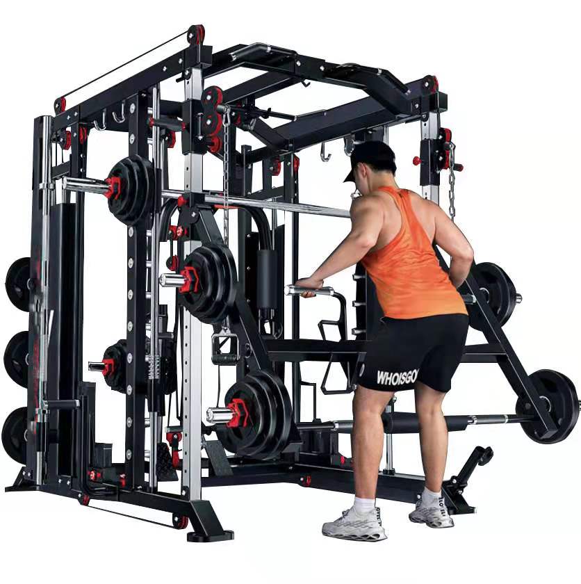 multi functional trainer gym machines Smith machine gym fitness equipment Squat Rack Power smith machine multi functional