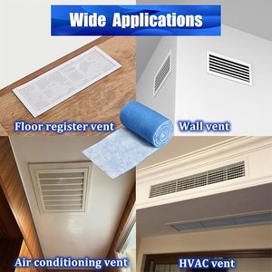 Rouleau de média pré-filtre à air en <span class=keywords><strong>fibre</strong></span> synthétique G3 G4 bleu et blanc personnalisé en usine pour la ventilation - Product Image 4