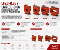 Transformateur de courant LFZ1D-0.66 CT 10-100A Primaire 5A Secondaire 0.5S/0.2S Précision 0.66kV