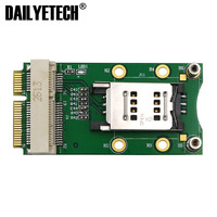 Adaptador PCI-E Mini Clamshell / Autoelástico con Ranura para Tarjeta SIM para Módem 2G/3G/4G WWAN LTE WLAN CDMA HSPA, Tarjeta GPS, 60*30*10mm