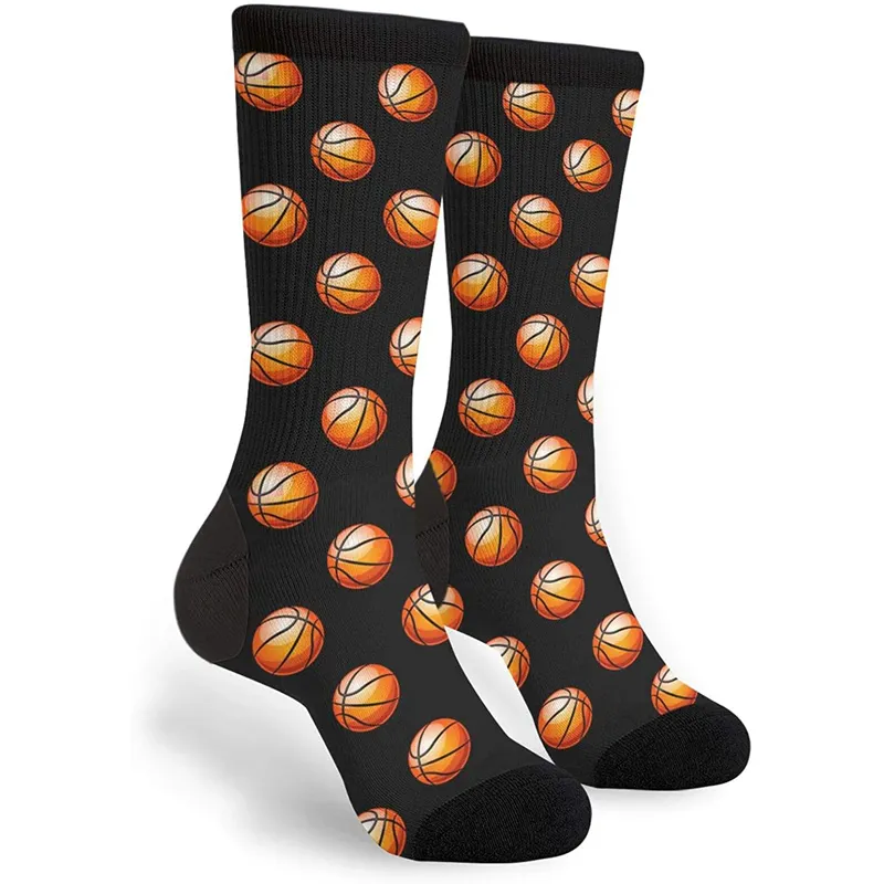 Casual Socks Funny Novelty Crew Sport Tube Socks For Men Basketball Sock Custom Logo