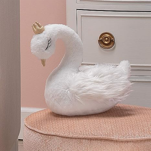 Venta al por mayor de fábrica: Peluche de <span class=keywords><strong>cisne</strong></span> puro de piel larga, animal de peluche elegante, <span class=keywords><strong>cisne</strong></span> <span class=keywords><strong>princesa</strong></span> para niños y niñas - Product Image 2