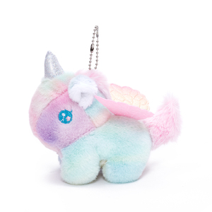 Llaveros de unicornio bonitos y coloridos, colgantes de peluche, juguetes infantiles, muñecos de animales con cola que se mueve, llaveros, dijes para mochilas, venta al por mayor - Product Image 2