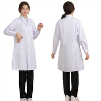 Blouse de laboratoire personnalisable, blouse de laboratoire blanche de haute qualité, blouse de médecin réglable, uniforme médical pour hôpital et laboratoire