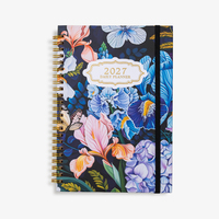 Agenda quotidien A5 2027 à spirale avec gestion du temps, carnet à spirale pour cadeaux d'affaires, logo personnalisé