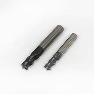 TEBAK Cemented Tungsten <strong>Carbide</strong> Indexable Cutters Flatten 4 Flute Hrc45/Hrc55/Hrc65 Square Solid <strong>End</strong> <strong>Mill</strong> - Product Image 3