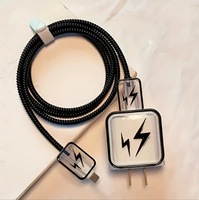 Nouvelle Housse de Protection Créative pour Chargeur iPhone et Protecteur de Câble. Compatible avec les Têtes de Chargeur iPhone 18W et 20W