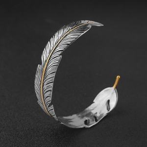 Bracelet ajustable pour femme en acier inoxydable plaqué titane, design squelette, style ouvert, hip-hop - Product Image 2