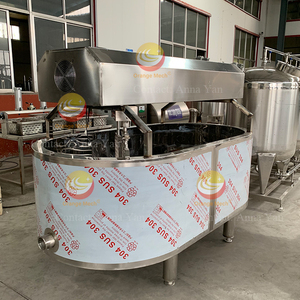 Machine automatique de fabrication de mozzarella Farms Diary Plant 1000L pour la découpe du fromage et le décharge de lait blanc - Product Image 6