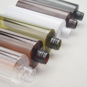 Botellas Vacías de plástico ámbar para bomba de mascotas, botellas de cosméticos para champú, directo, 250 ml - Product Image 3