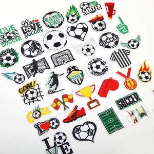 New Iron on Embroidery Football Soccer <b>Game</b> Day Patch for Clothes Hat Decoration - Product Image 4